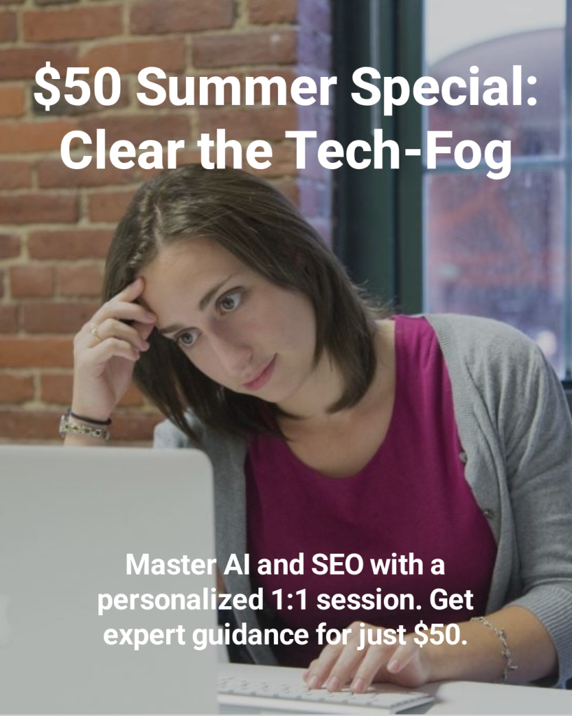 1:1 $50/hr summer personalized digital marketing training special