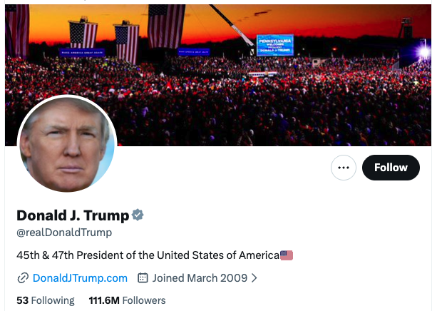 Donald Trump on X - AZ Social Media Wiz Donald Trump on X.